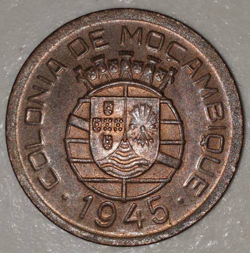 1945 - 50 CENTAVOS - MOCAMBIQUE - MOZAMBIQUE - (Bronze)